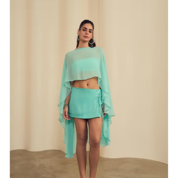 Label Frow Green Nova Poncho, ₹5,850