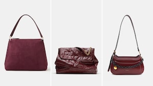 The burgundy slouchy bag is about to be your new everyday essential The burgundy slouchy bag is about to be your new everyday essential