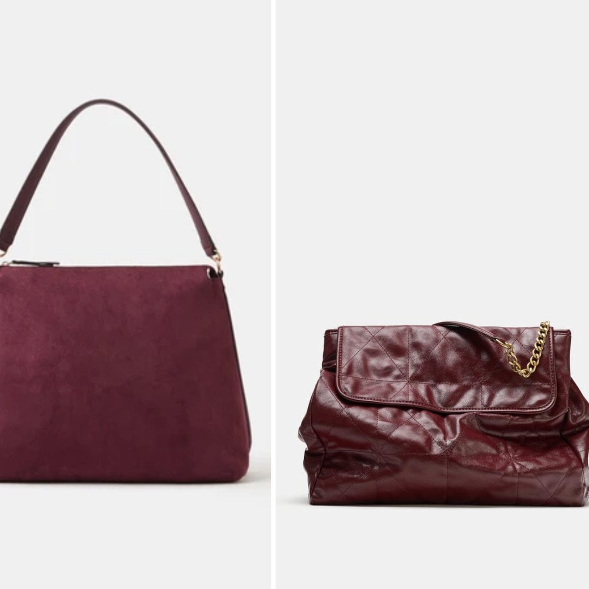 The burgundy slouchy bag is about to be your new everyday essential