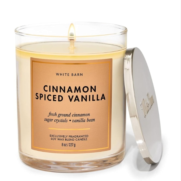 Bath & Body Works Cinnamon Spiced Vanilla Single Wick Candle, ₹2,499
