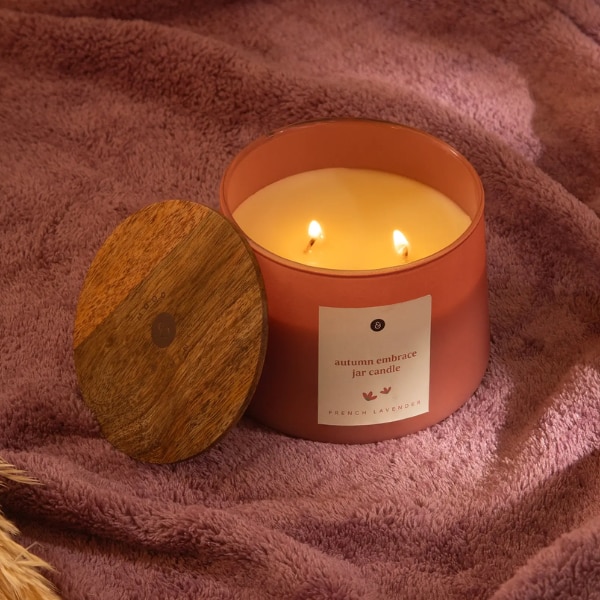 Ellementry Autumn Embrace Jar Candle- French Lavender, ₹790
