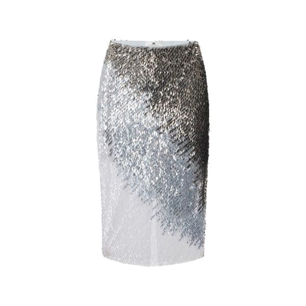 Elisabetta Franchi Metallic Tulle Skirt, ₹70,064 approx.