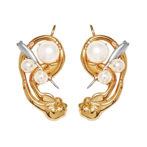Outhouse Jewellery Koko Trinity Earcuffs, ₹17,500