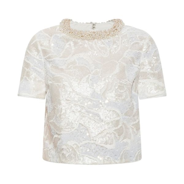 Self-Portrait White Sequin Top, ₹40,049 approx.