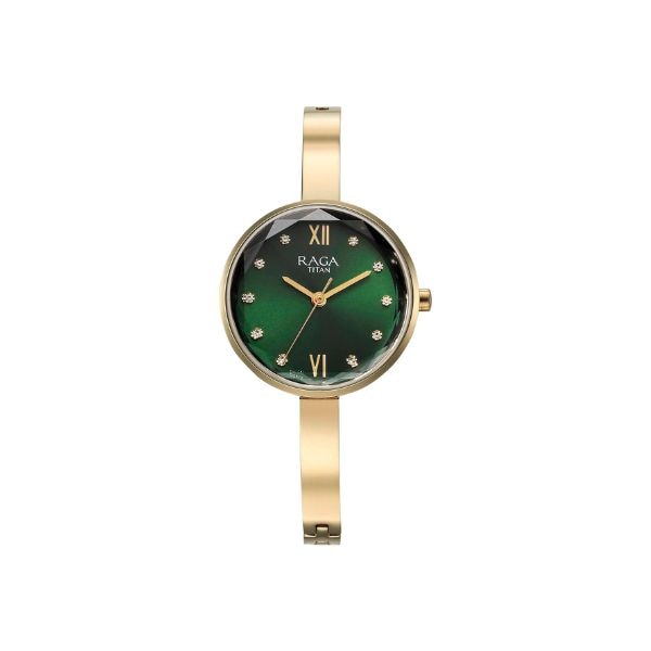 Titan Raga Showstopper Quartz Analog Green Dial, ₹6,095