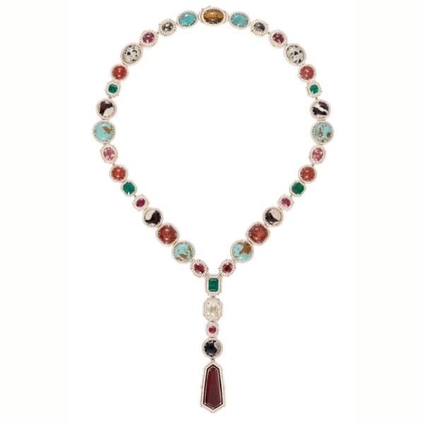 Sabyasachi Multicolored Gemstone Necklace, price on request 