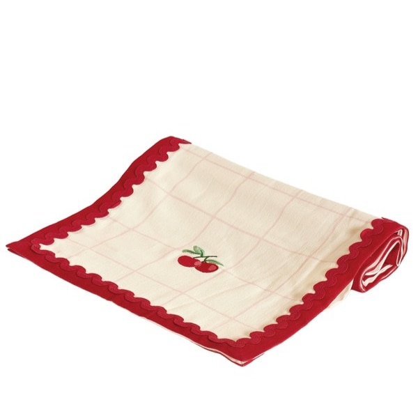 The Wishing Chair Cherry Crush Embroidered Runner, ₹1,490