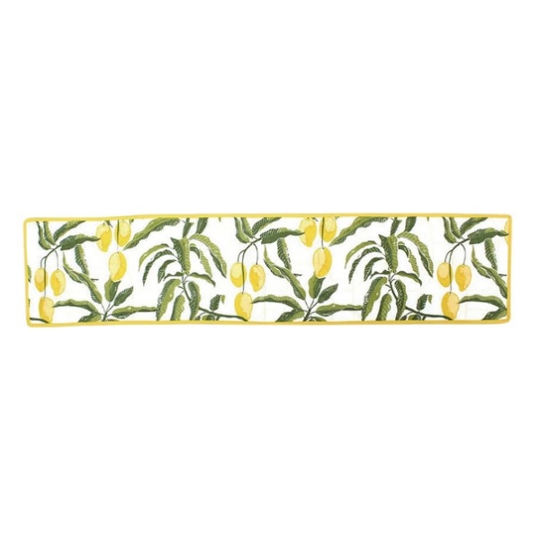 Jaypore Enchanting Orchard Yellow Cotton Printed Table Runner, ₹1,299