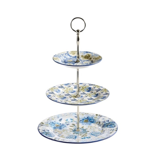 Pottery Barn Kravet Jardin Stoneware Tiered Stand, ₹9,000