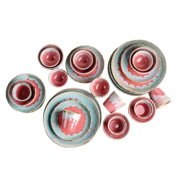 Amalfiee Rouge 16pc Ceramic Dinner Set, ₹7,390