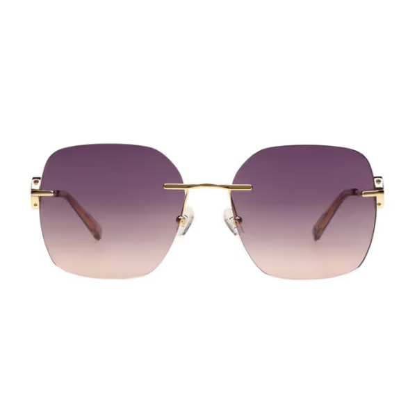 Tommy Hilfiger Women UV Protected Square Pink Lens Smoke Sunglasses, ₹9,990