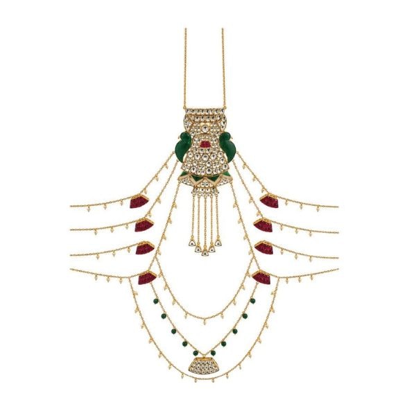 Tiramisu Damini Pearl Layered Body Chain, ₹29,999