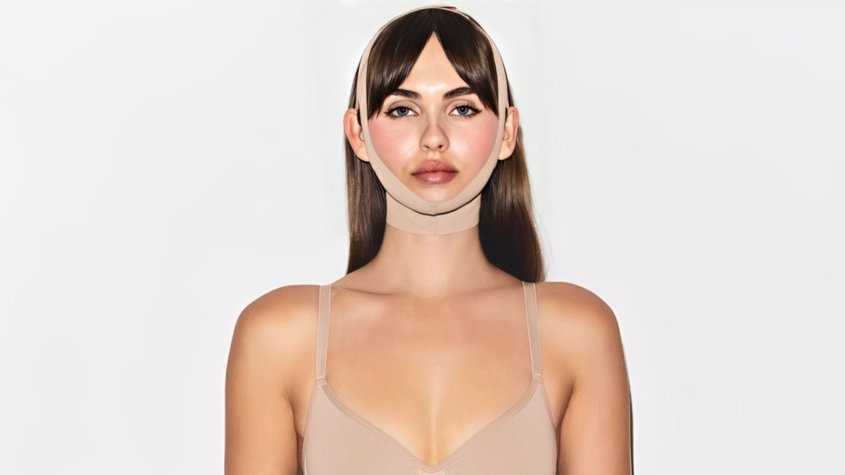 Four dermats tell us what they think about Kim Kardashian’s Skims Sculpt Face Wrap