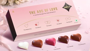 An arc. A romance. A box of chocolate. An arc. A romance. A box of chocolate.