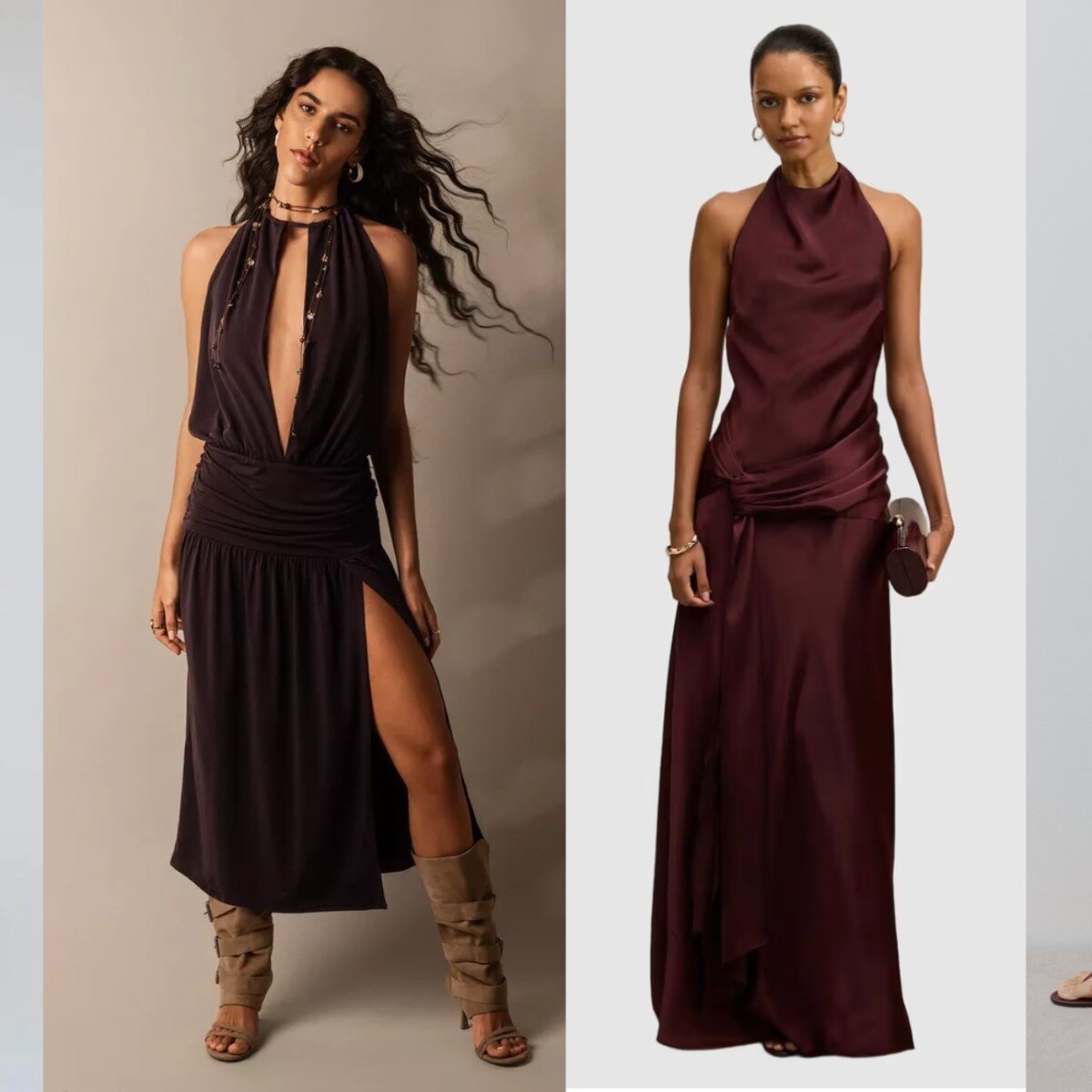 Low back, high-neck dresses are the ultimate beach holiday staple 