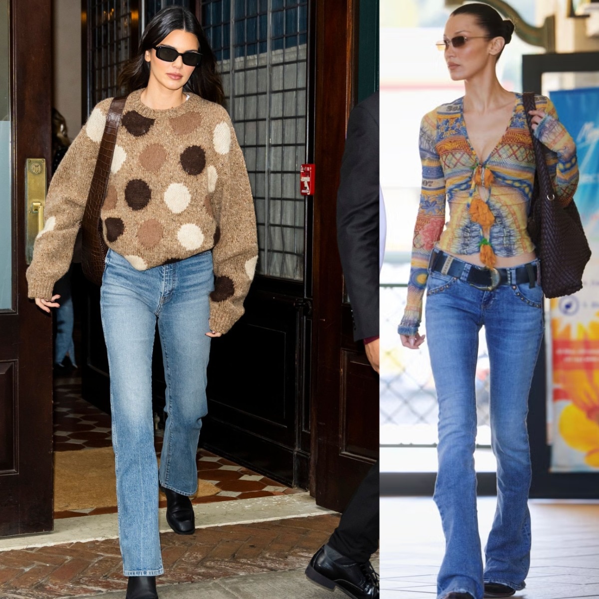 Low-rise bootcut jeans are back, and honestly, we kind of missed them