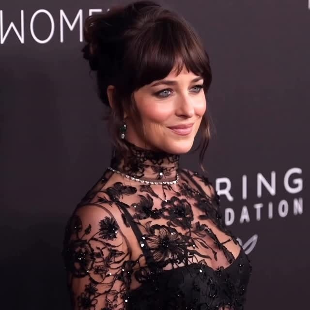 Dakota Johnson’s sheer Gucci gown proves she’s the queen of red-carpet drama