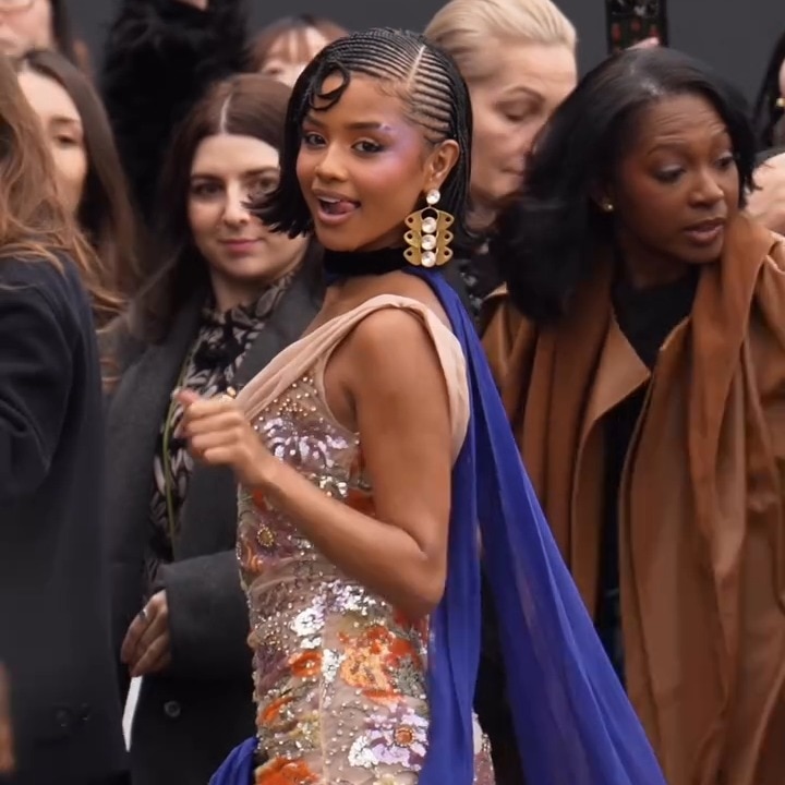 Tyla brings drama to Valentino Haute Couture show in Paris