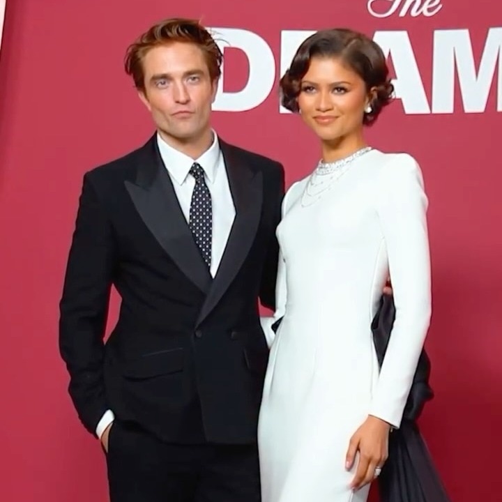 Zendaya and Robert Pattinson nail monochrome at 'The Drama' premiere