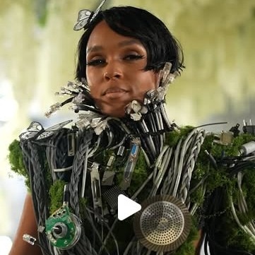 Janelle Monáe brings couture chaos to the Met Gala in Christian Siriano