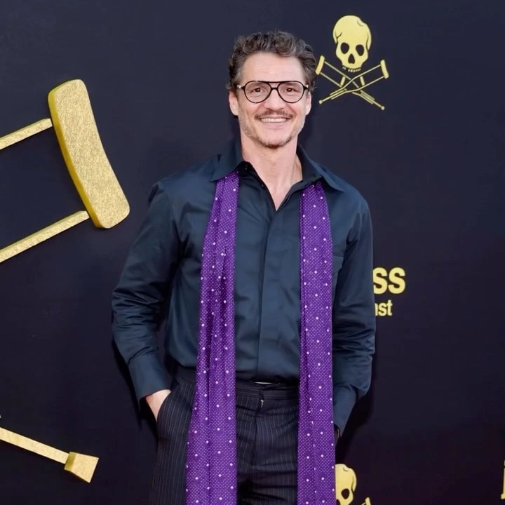 Pedro Pascal's purple scarf is the unexpected accessory your wardrobe needs