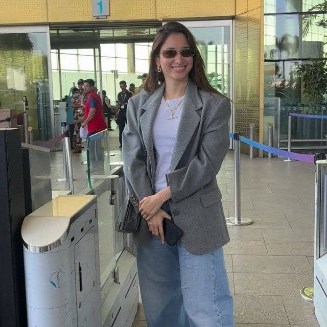 Tamannaah Bhatia’s airport style proves you can never go wrong with basics
