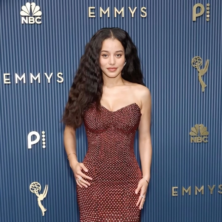 Chase Infiniti in Louis Vuitton gown delivered drama, shine and just the right amount of sultry