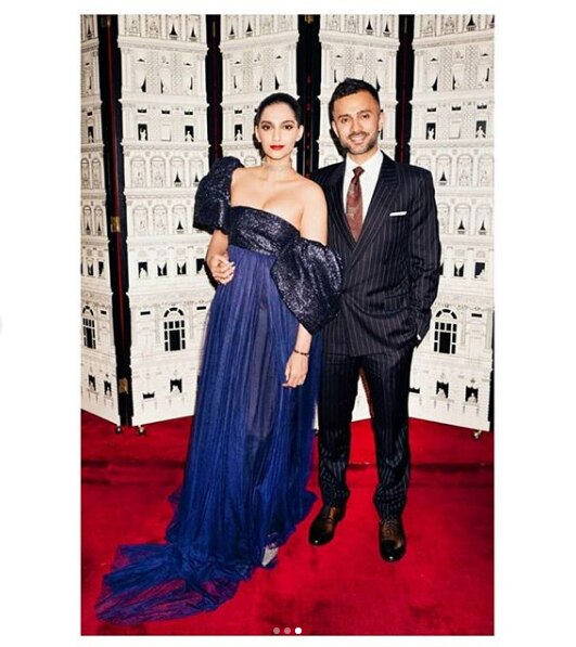 sachin and babi light blue dress Sonam Kapoor Ahuja in Blue Maxi Dress - A Perfect Beach Wear main image 1