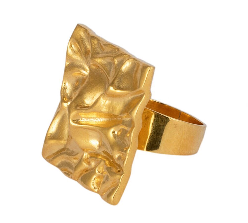 2. Textured Ring, Flower Child by Shaheen Abbas,