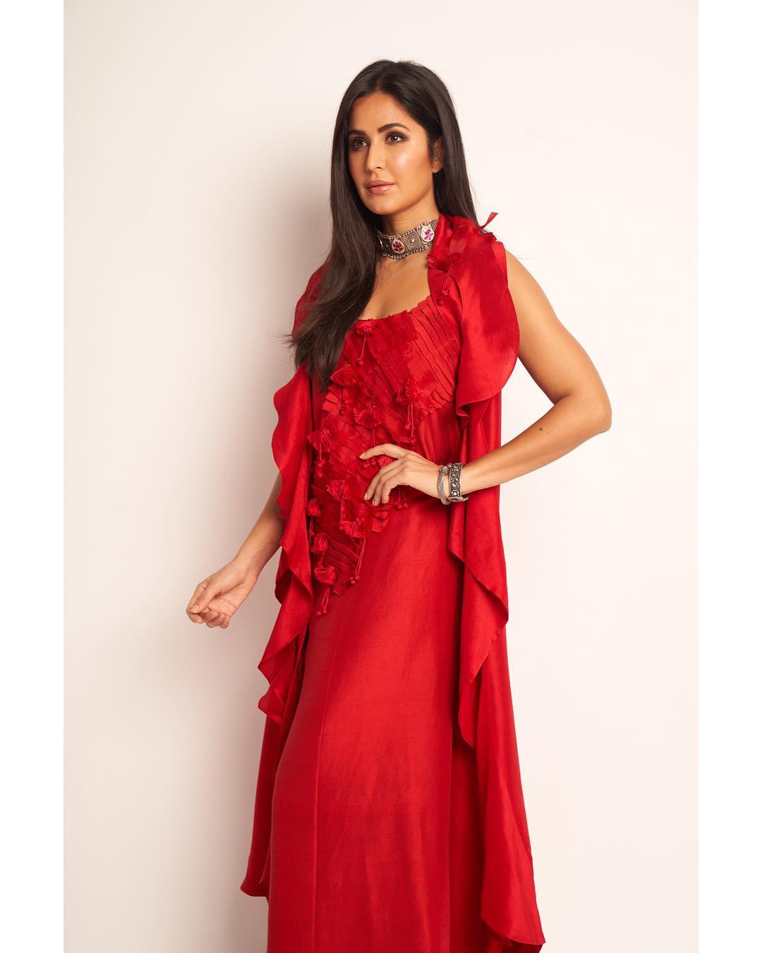 Katrina Kaif's Red Outfits On And Off The Screen