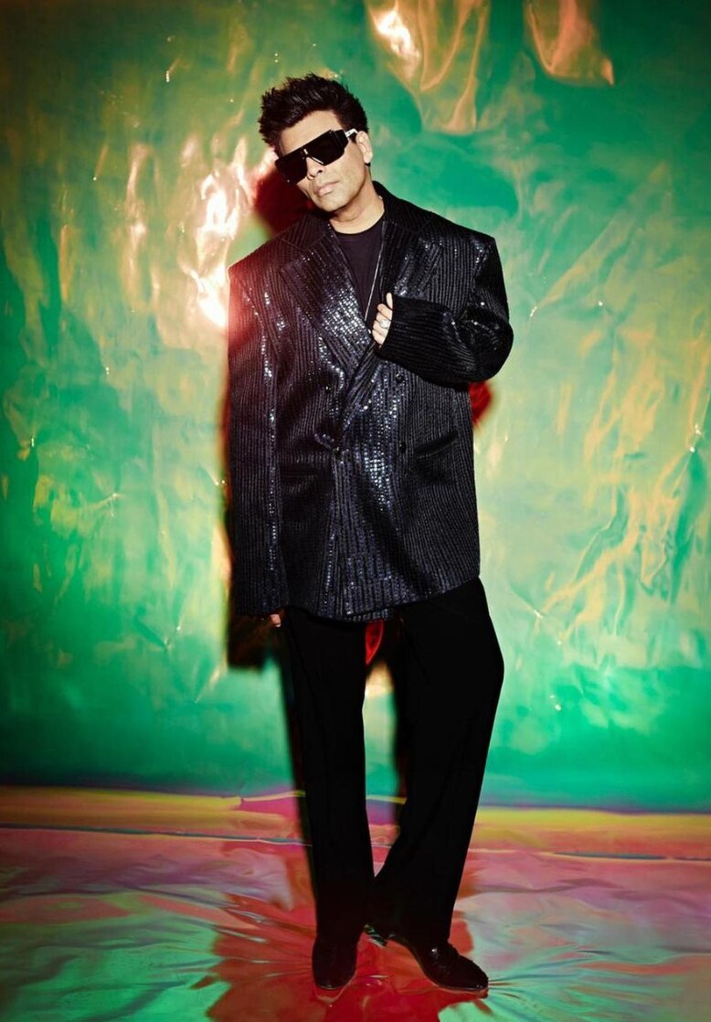 Karan Johar wearing Manish Malhotra