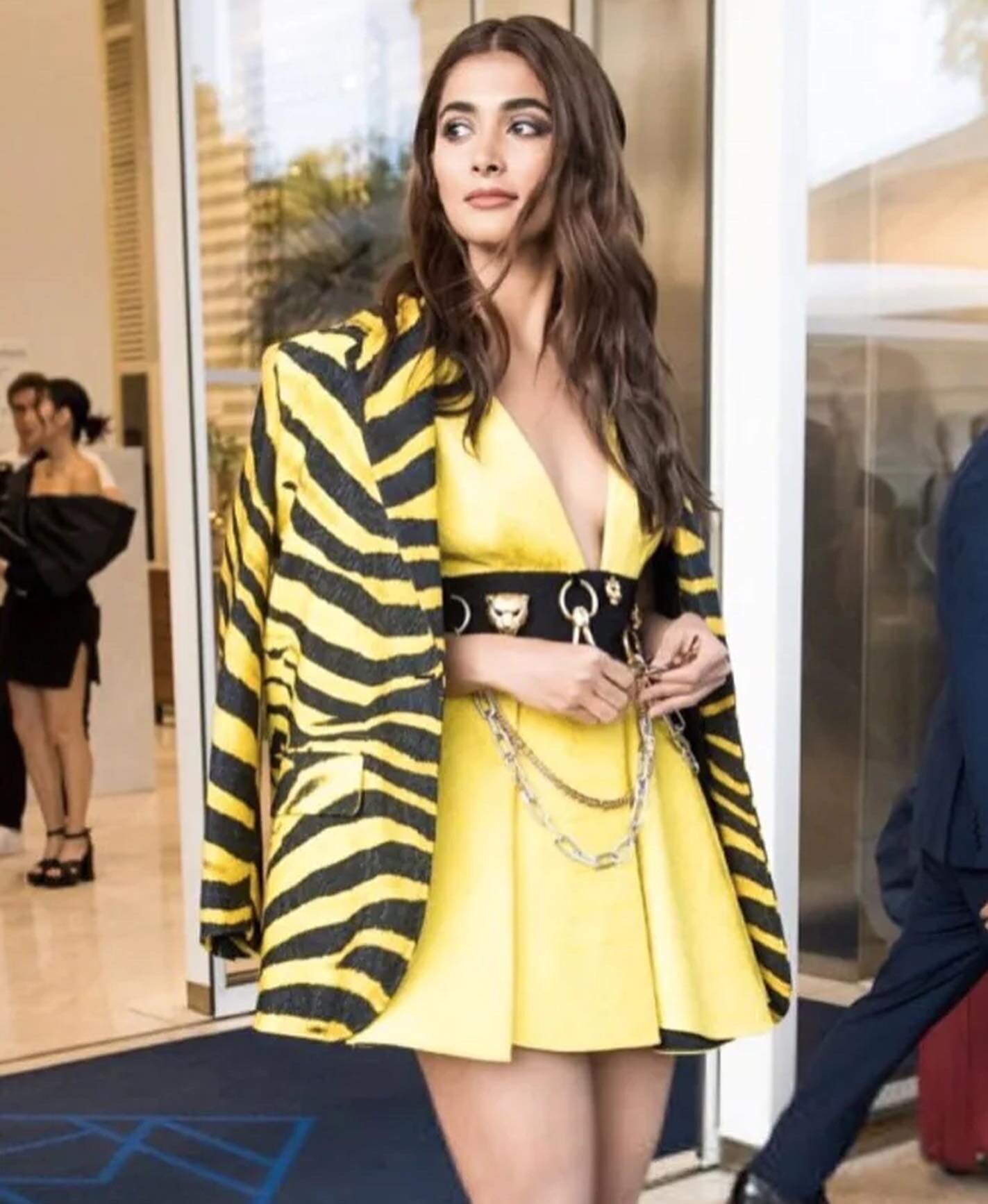 Pooja Hegde is spotted wearing Roberto Cavalli