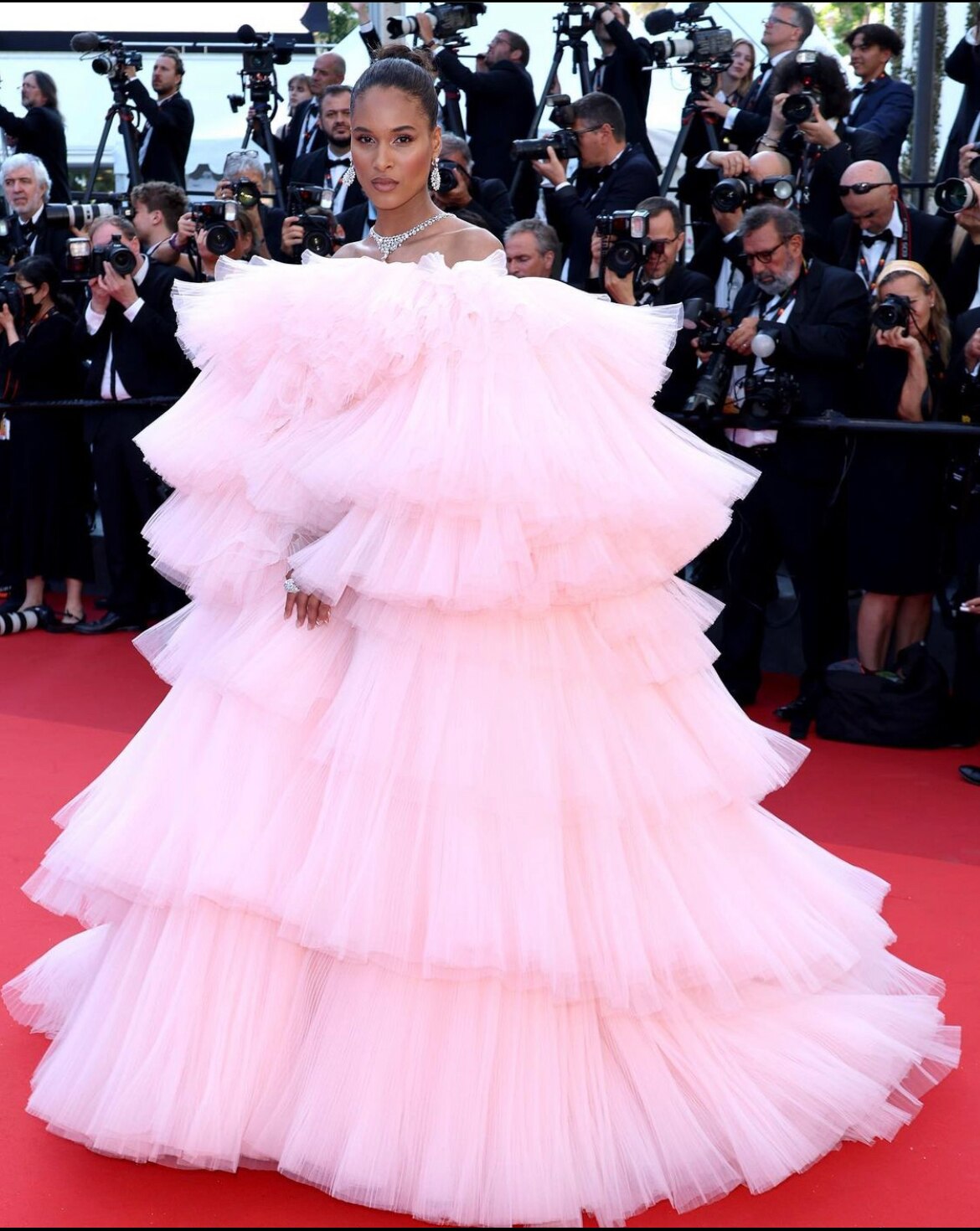 Cindy Bruna in Giambattista Valli