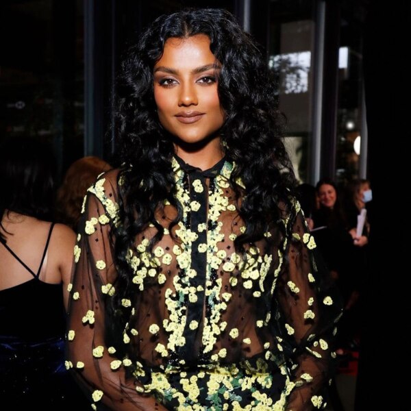 Florals are even more groundbreaking when paired with sheer—Ashley proves it in a Valentino