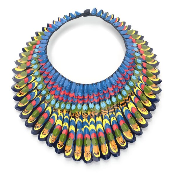 Pleated plume collar by Forest of Chintz, price on