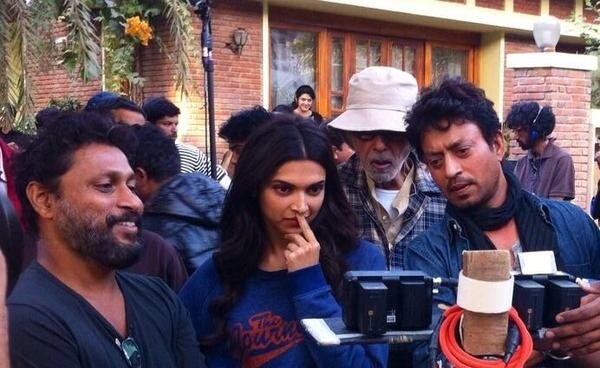 Deepika Padukone on the sets of Piku