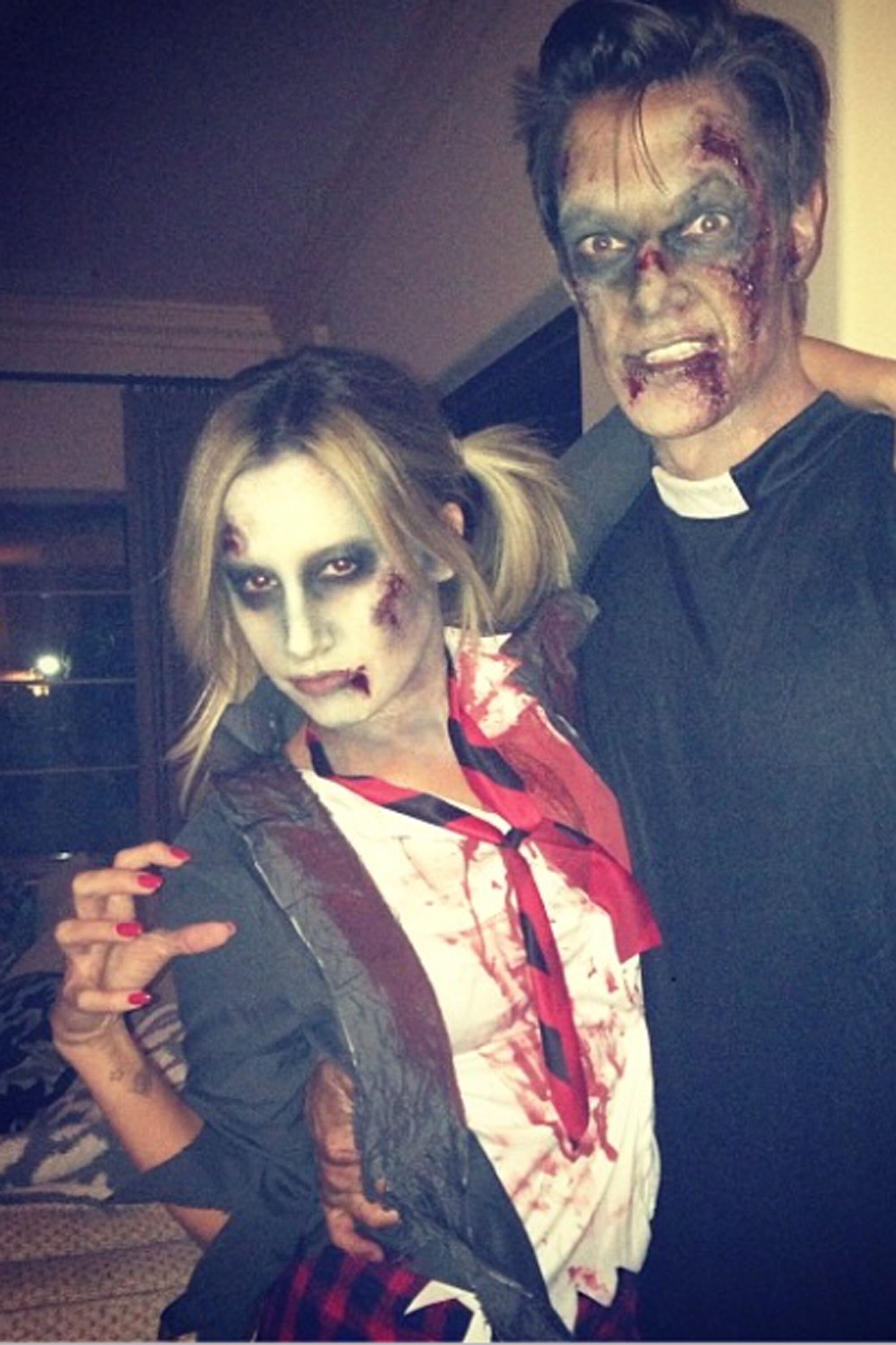 ASHLEY TISDALE WITH HUSBAND CHRISTOPHER FRENCH