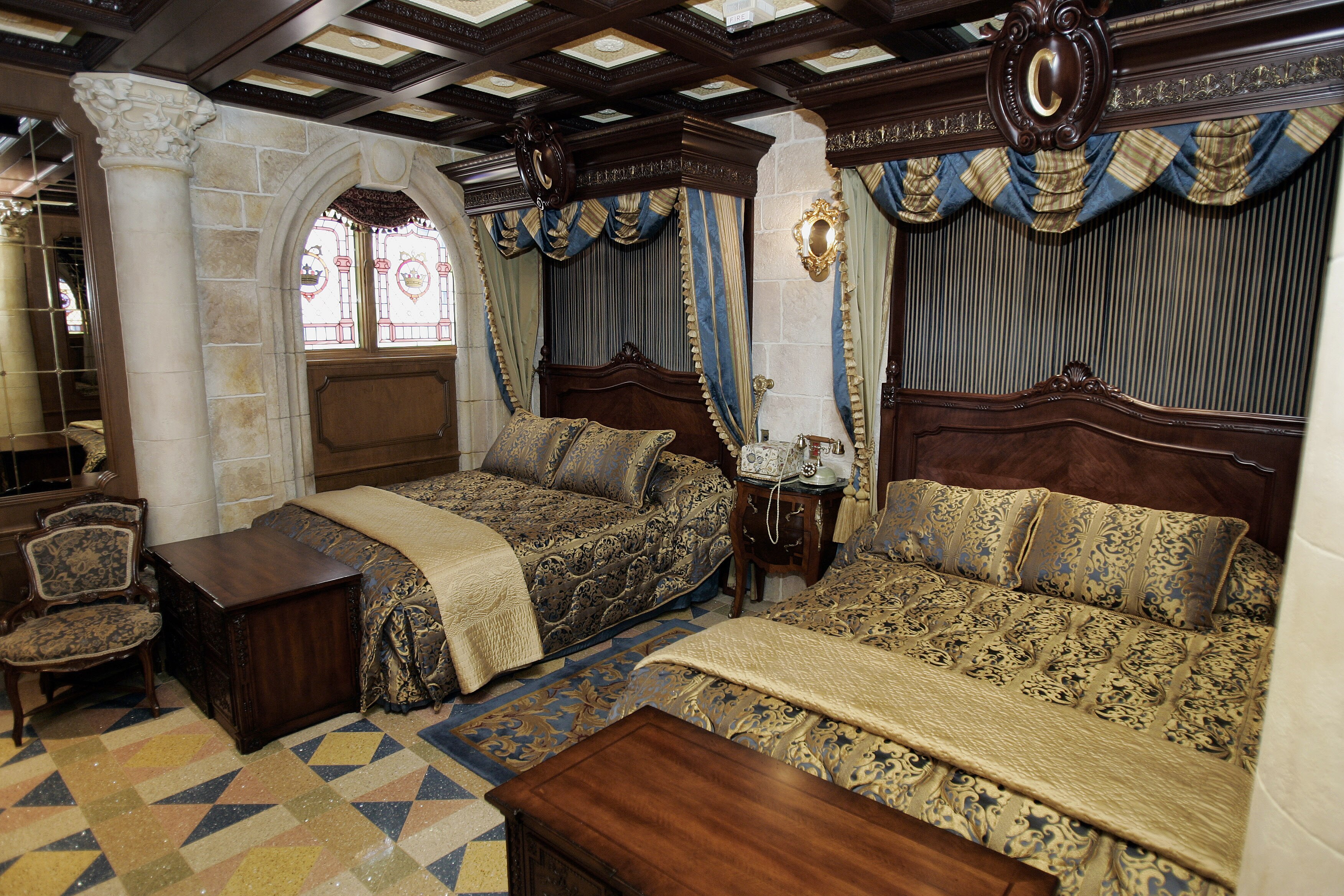 Guests can sleep in Cinderella's Castle.
