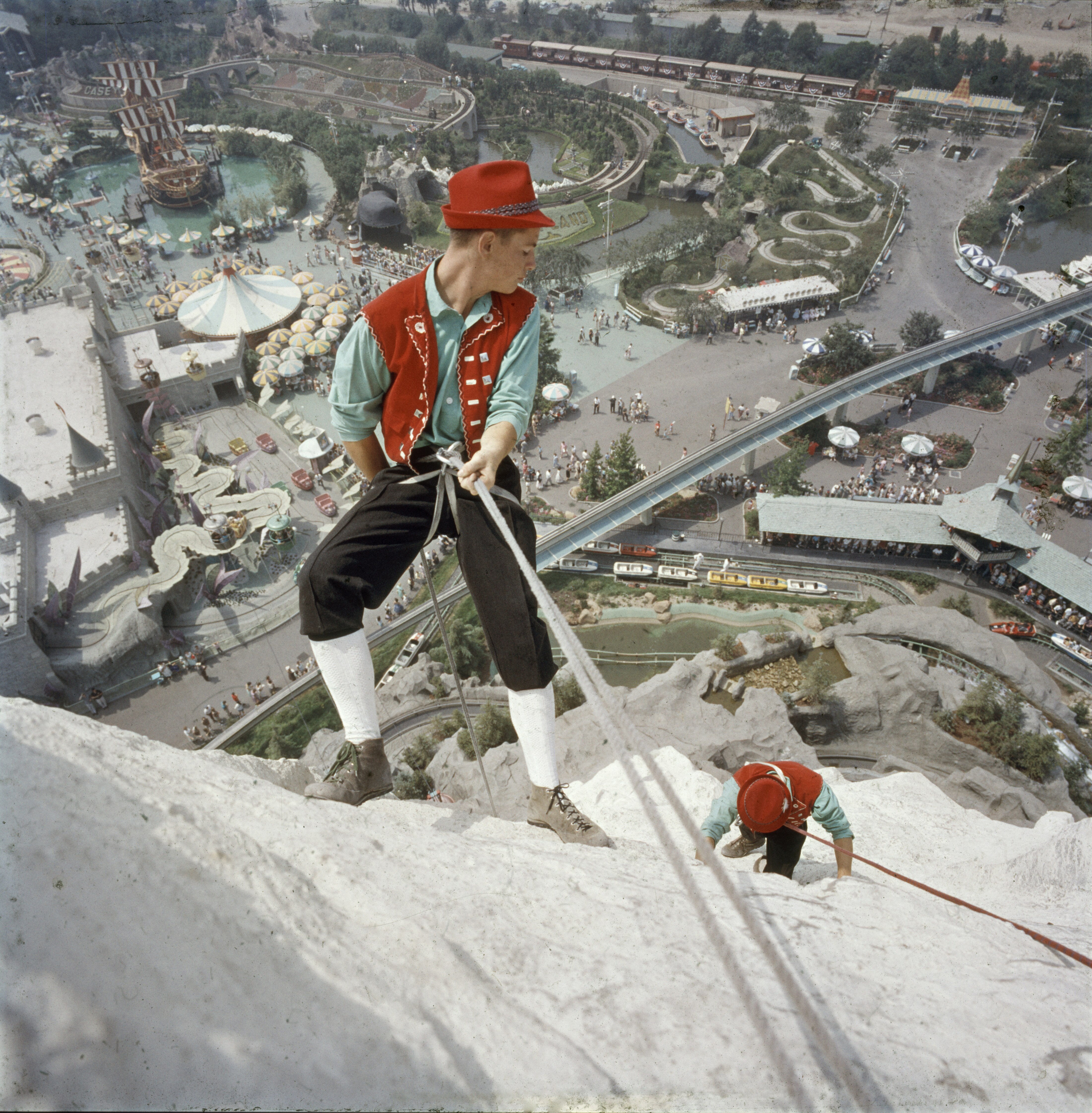 Matterhorn Mountain has a basketball court.