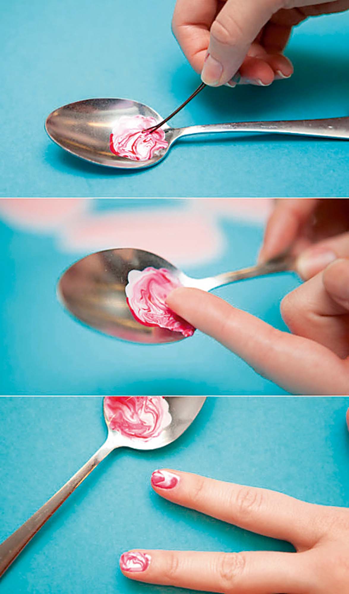 Give your nails a marble effect