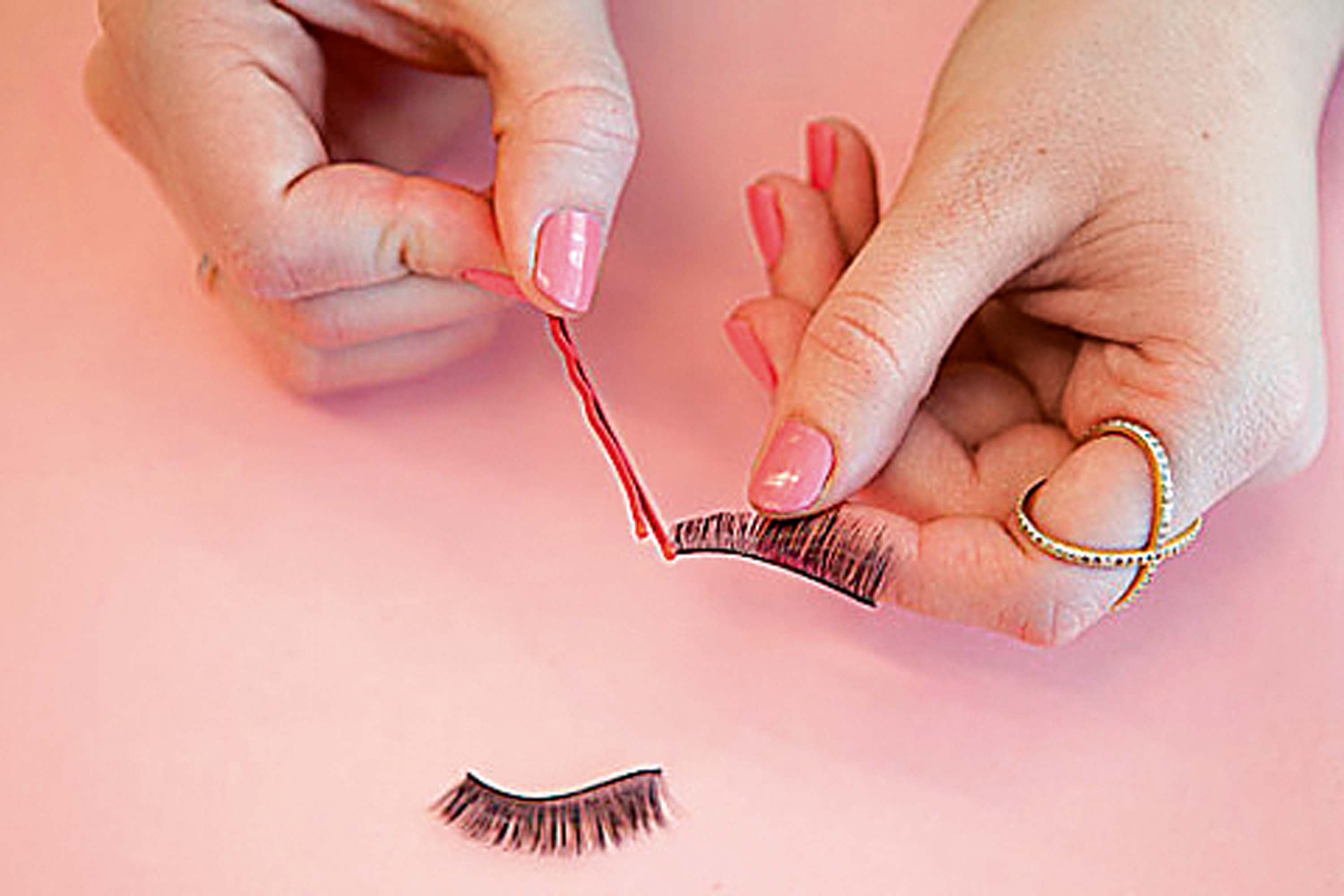 Use a bobby pin to apply eyelash glue