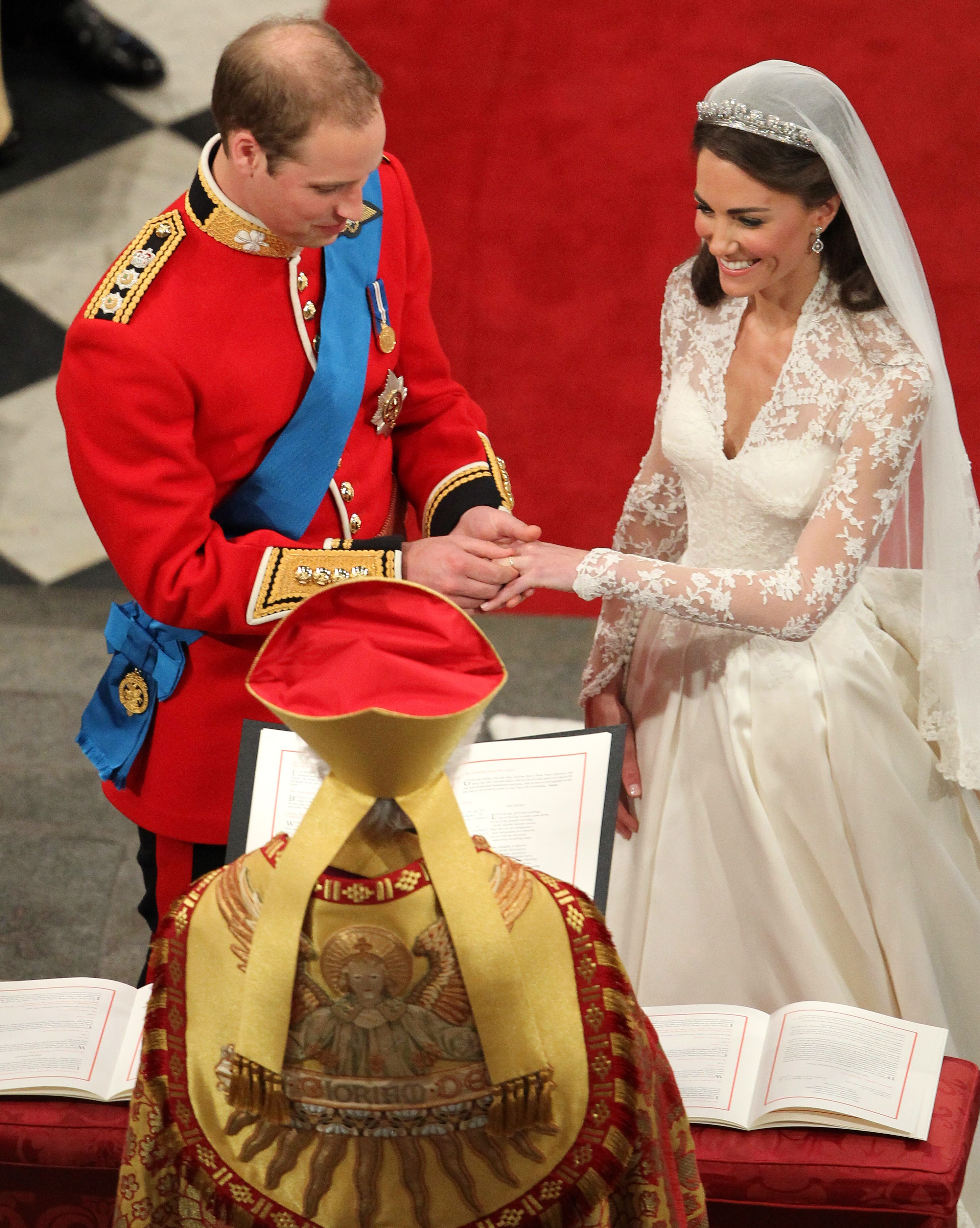 Kate's wedding band is made of gold that was mined in Wales. 