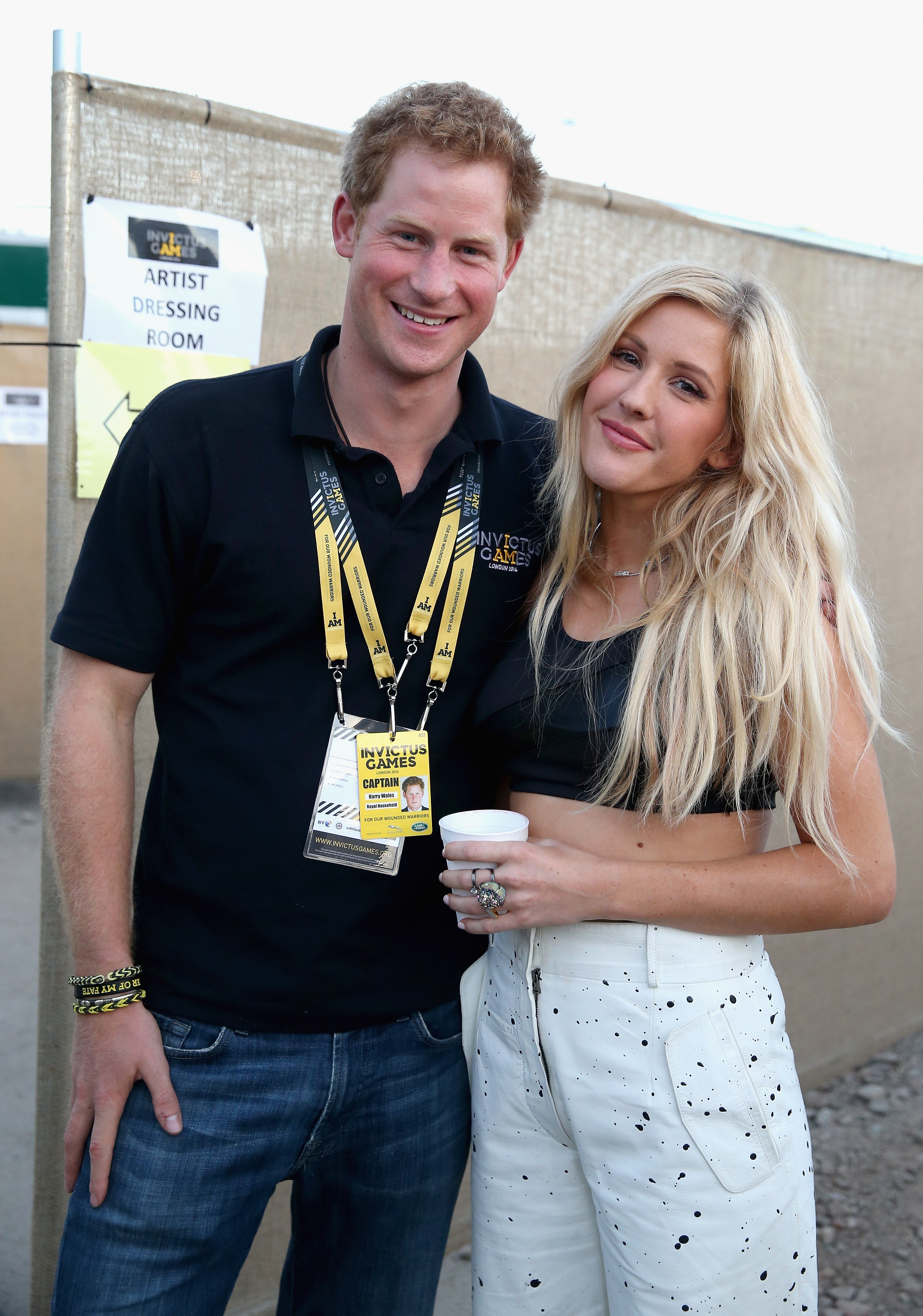 British pop star Ellie Goulding performed at the reception. 