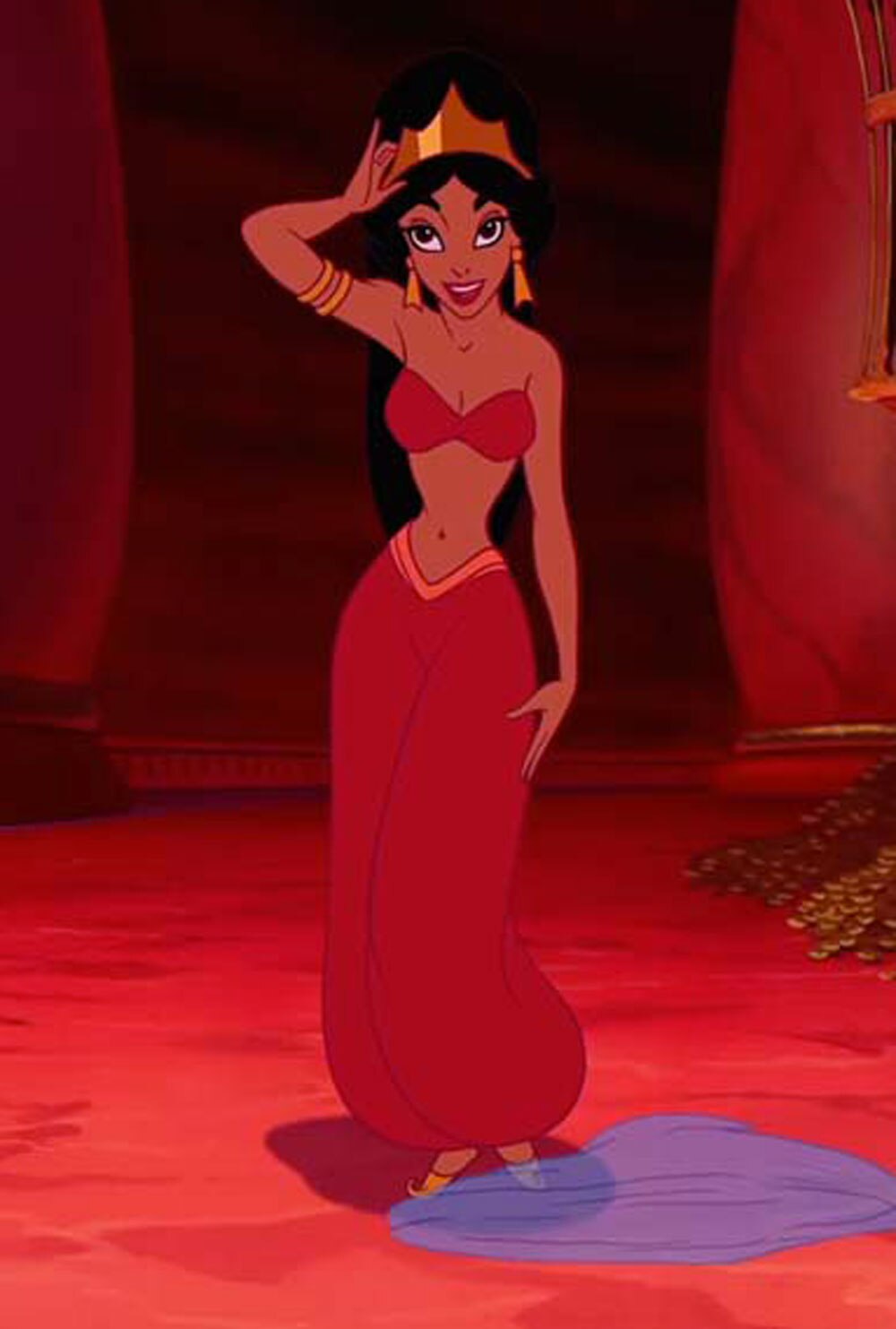 Jasmine's Red Two-Piece, <i>Aladdin</i>