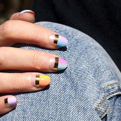 Negative Half Moon Ombre