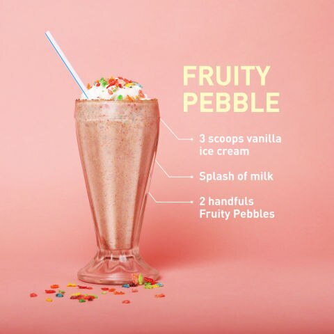 Fruity Pebble Milkshake Fruity Pebble Milkshake