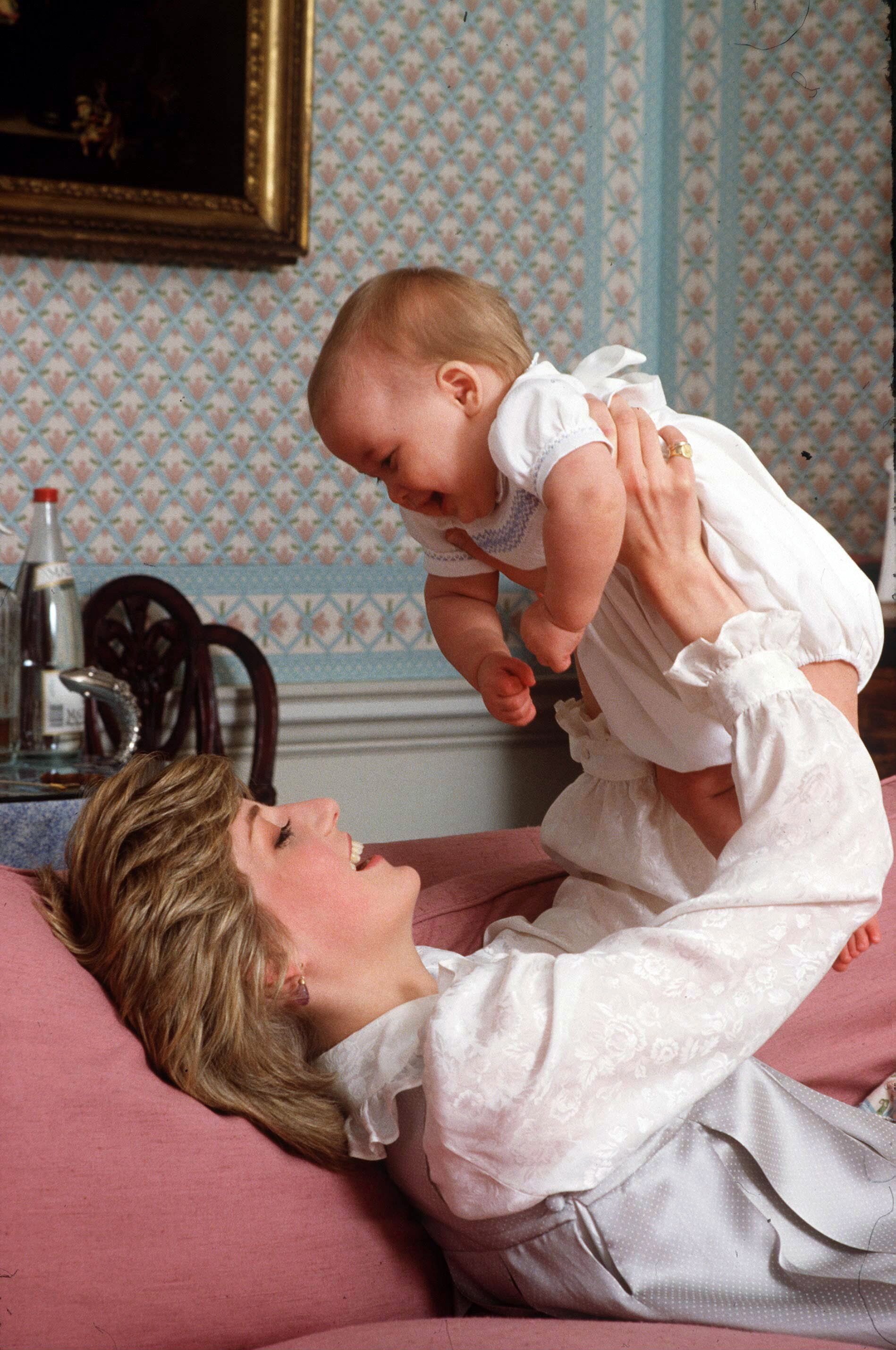 Princess Diana With Baby William 