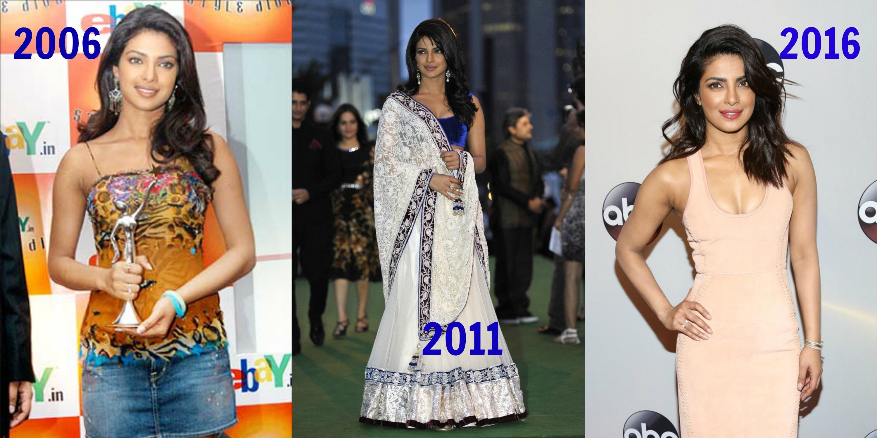 15 Photos Showing Priyanka Chopra's Transformation Over 17 Years In The Industry 15 Photos Showing Priyanka Chopra's Transformation Over 17 Years In The Industry