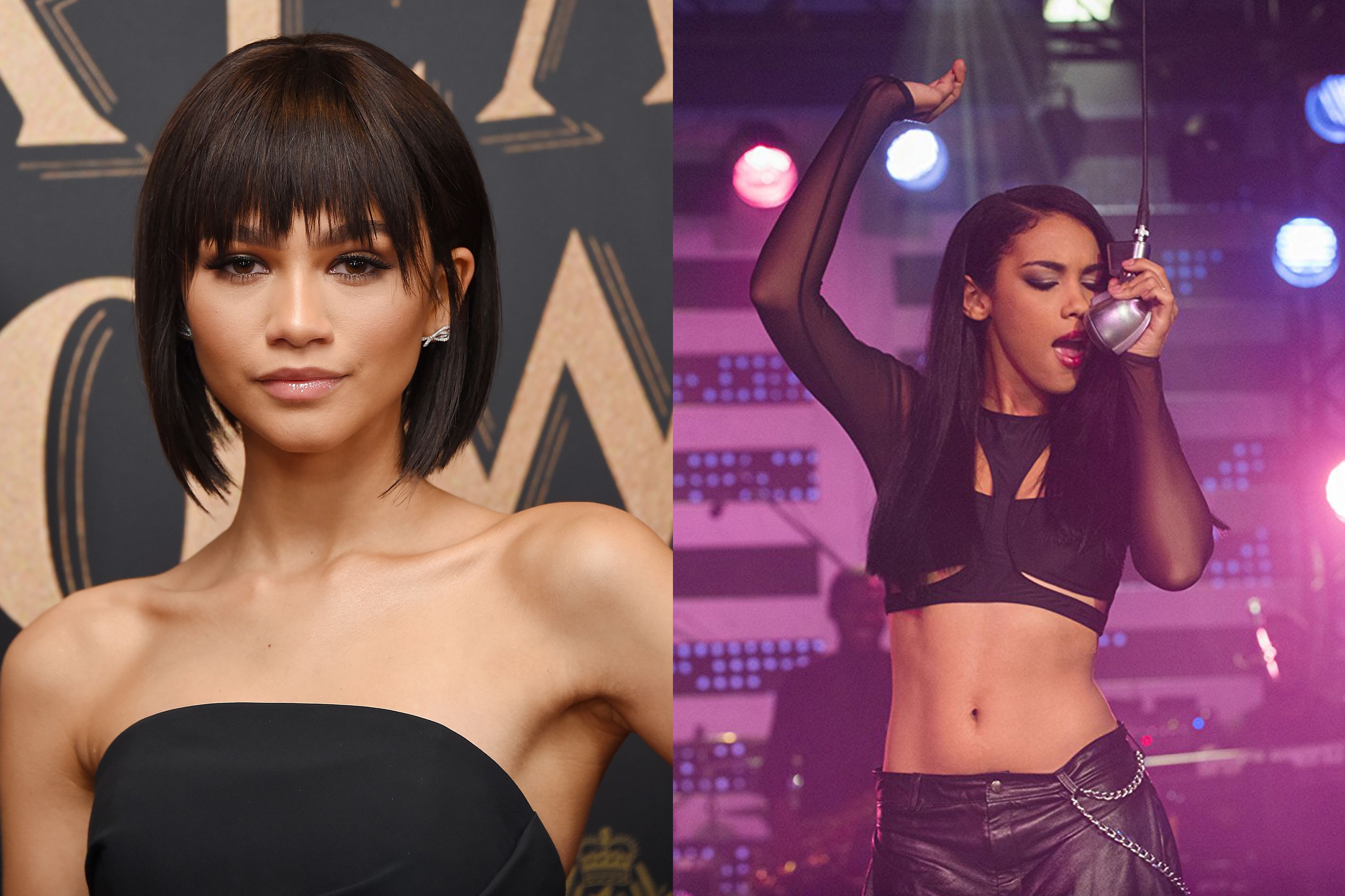Zendaya – Aaliyah (Alexandra Shipp) in <i>Aaliyah: The Princess of R&B</i>