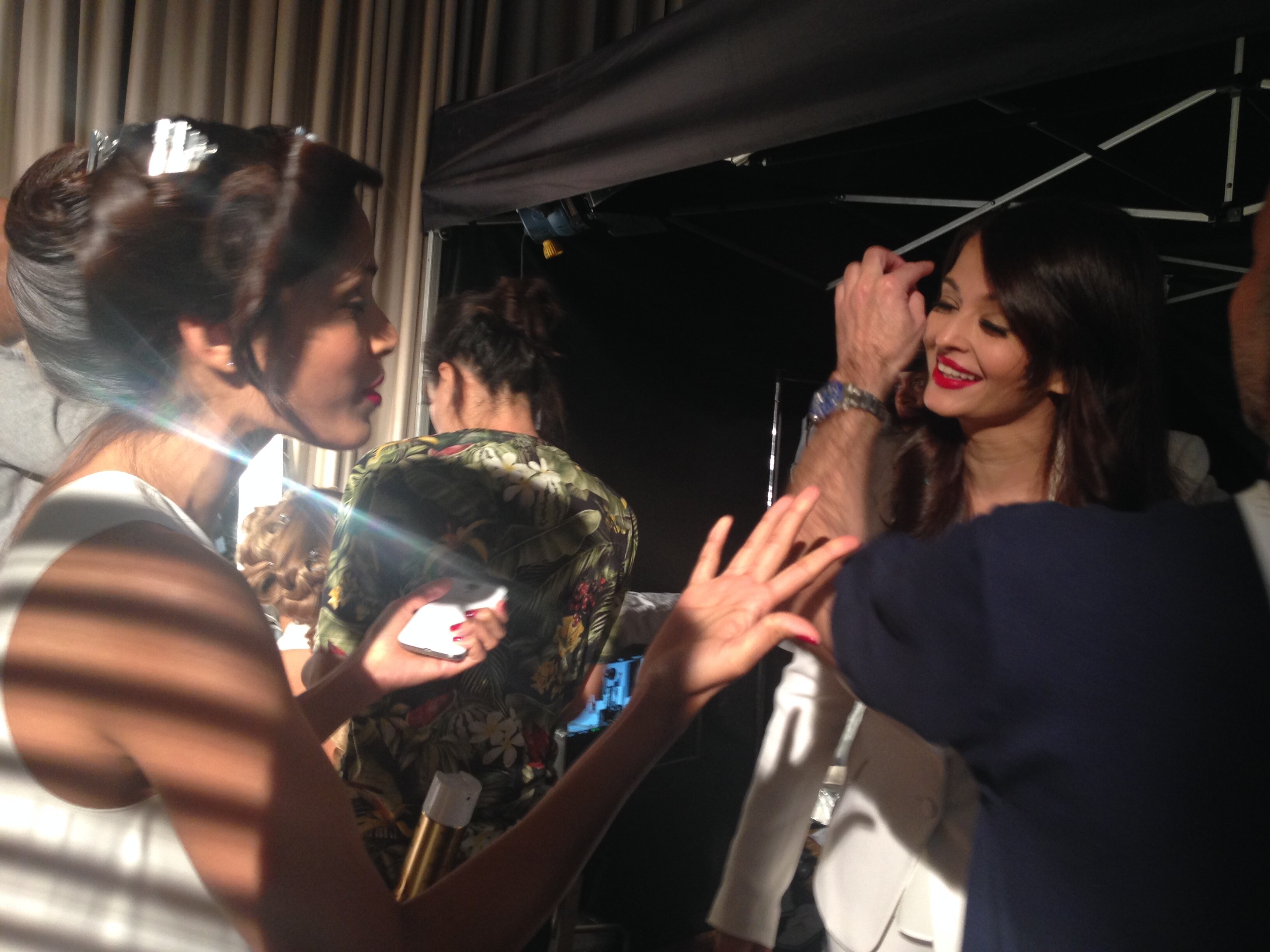 Aishwarya Rai team brimming backstage